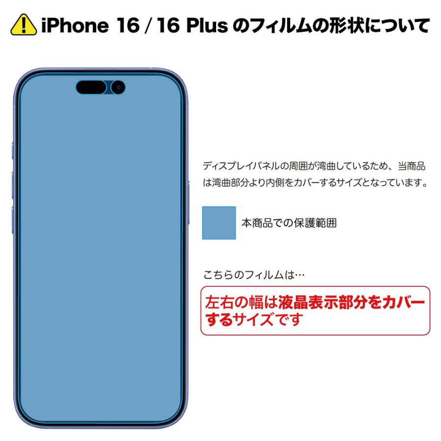 ASDEC（アスデック） iPhone16シリーズ 表裏両面保護セット (表面