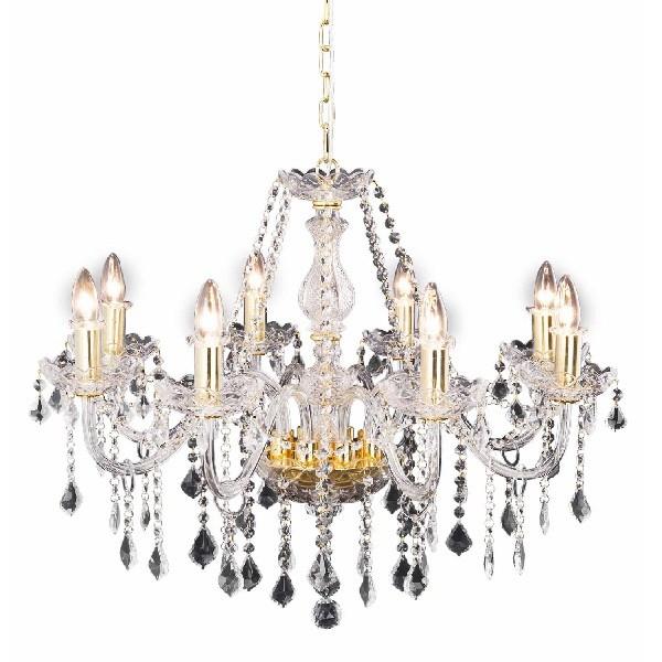 ガラスシャンデリア Glass Chandelier 白熱球 0202-li-og-003-8g-gd