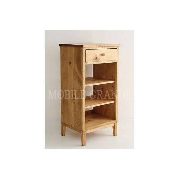 チェスト タンス たんす キャビネット 収納 木製 カントリー カフェ ナチュラル モダン Rustic Once パイン材オーダー家具シリーズ ナローシェルフ P-308