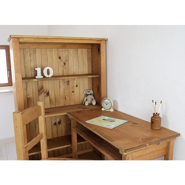 シェルフデスクセットA SHELF DESK Bset 子供 デスク チャイルド 勉強机 パイン家具の画像
