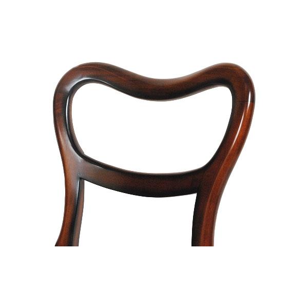 バルーンバックチェア 英国アンティークリプロダクトマホガニー レッド