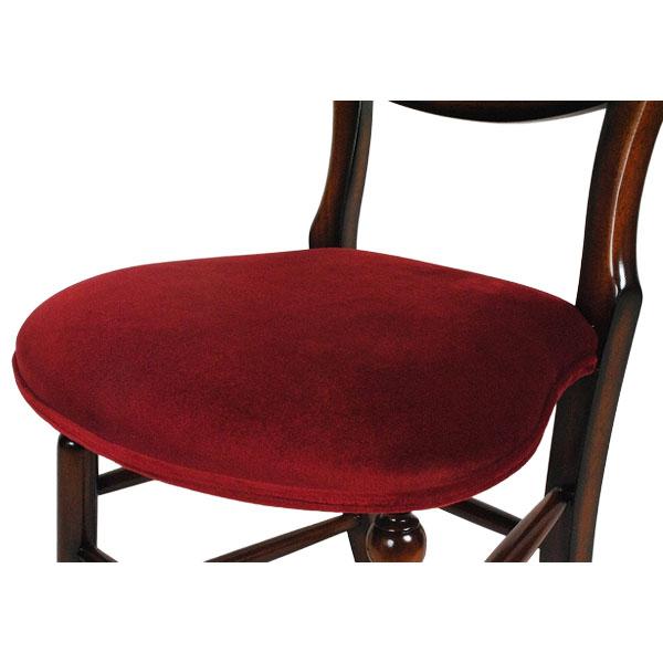 バルーンバックチェア 英国アンティークリプロダクトマホガニー レッド