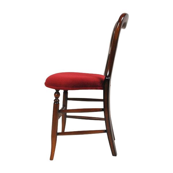 バルーンバックチェア 英国アンティークリプロダクトマホガニー レッド