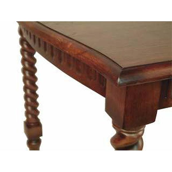 アンティーク家具　ツイストレッグオケージョナルテーブル　オーク材 ツイストレッグ オケージョナルテーブル 正方形タイプの天板