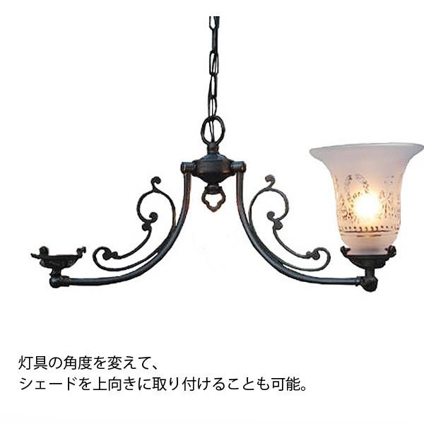 2灯照明灯具単体 クラシックスタイルシャンデリア（60Wx2灯）※シェード
