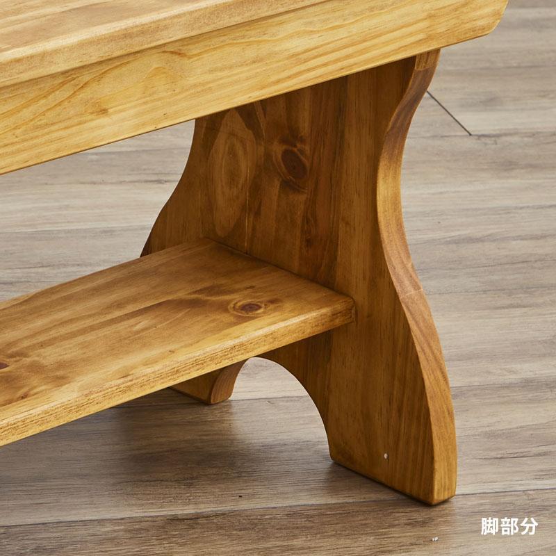 LOHASパイン家具 ベンチ 120 玄関前渡-M_3