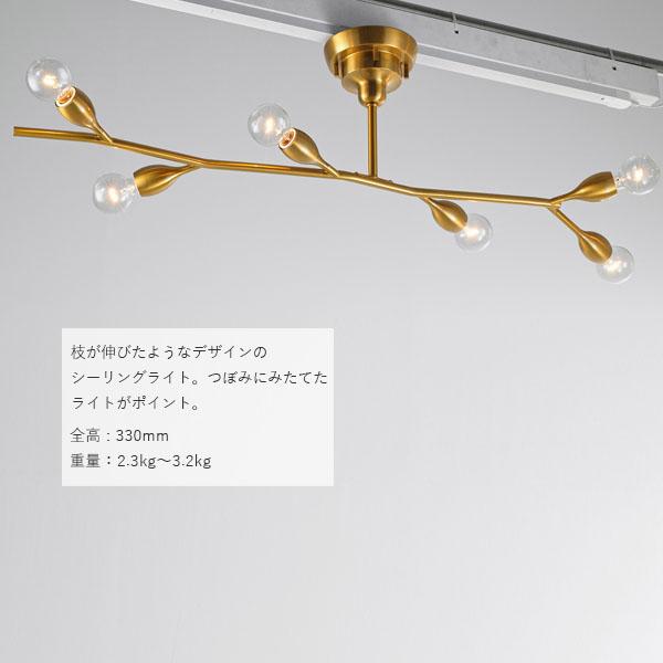 INTERFORM（インターフォルム） 6灯式シーリングライト ランプ