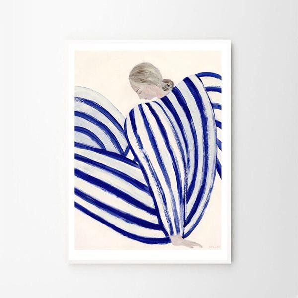 THE POSTER CLUB ザ・ポスタークラブ Blue Stripe At Concorde 50x70