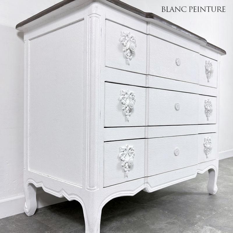 引出しチェスト3段 BLANC PEINTURE 3ドロワー サイドボード フレンチ