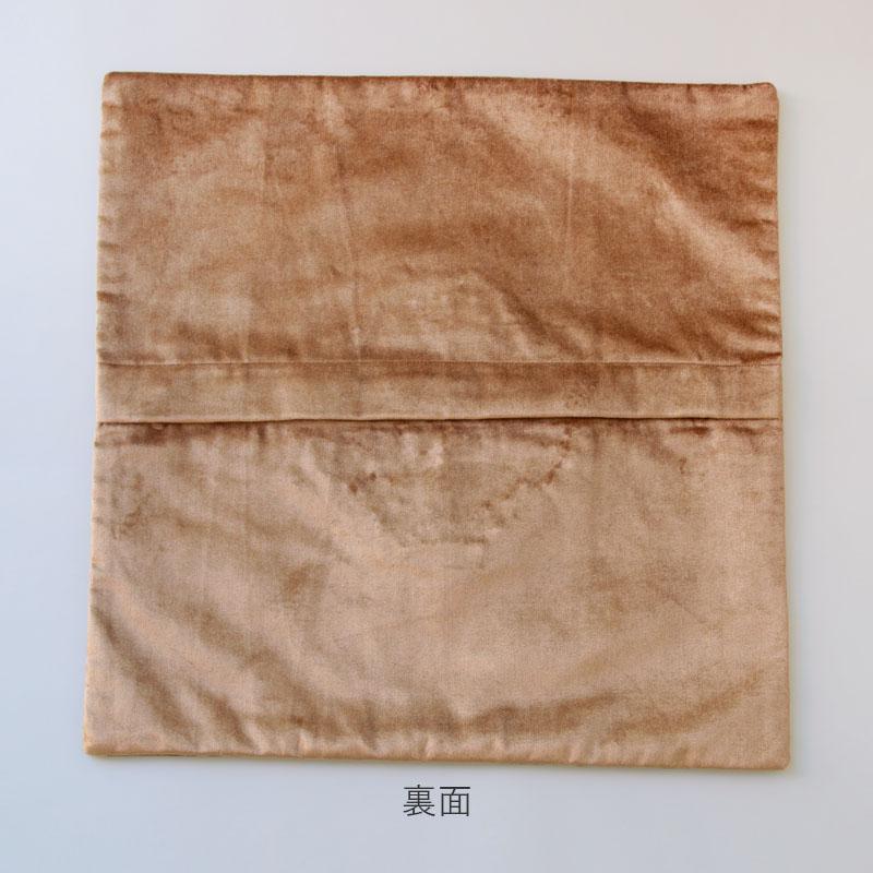 La deco ラ・デコ ビーズ 刺繍デザインクッションカバー ゴールドリリー 45cm×45cm フレンチ雑貨 リビング雑貨の画像