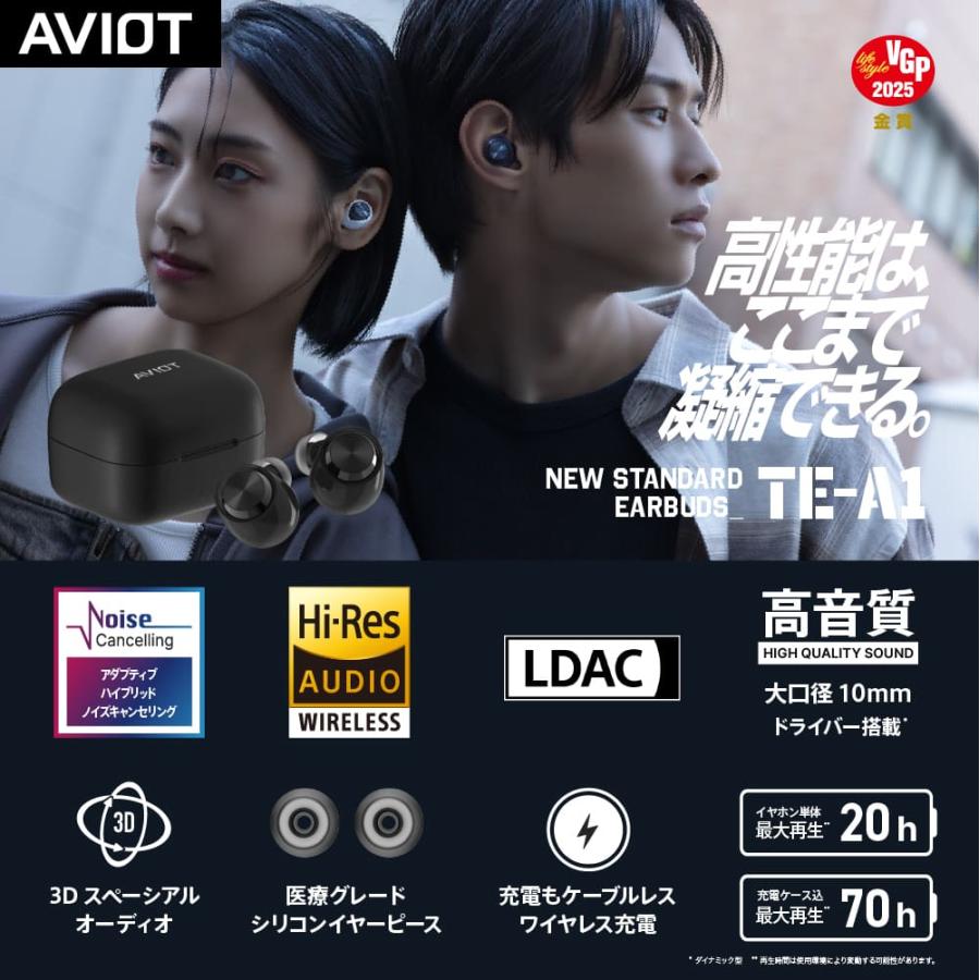 AVIOT ハイレゾ・ノイズキャンセリング対応イヤホン Amazon.co.jp: AVIOT TE-ZX1-PNK ピヤホン7 ハイブリッド