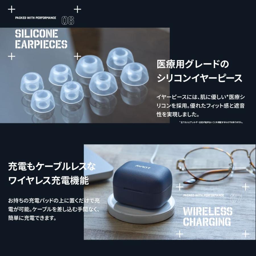 AVIOT TE-A1 完全ワイヤレスイヤホン ノイズキャンセリング