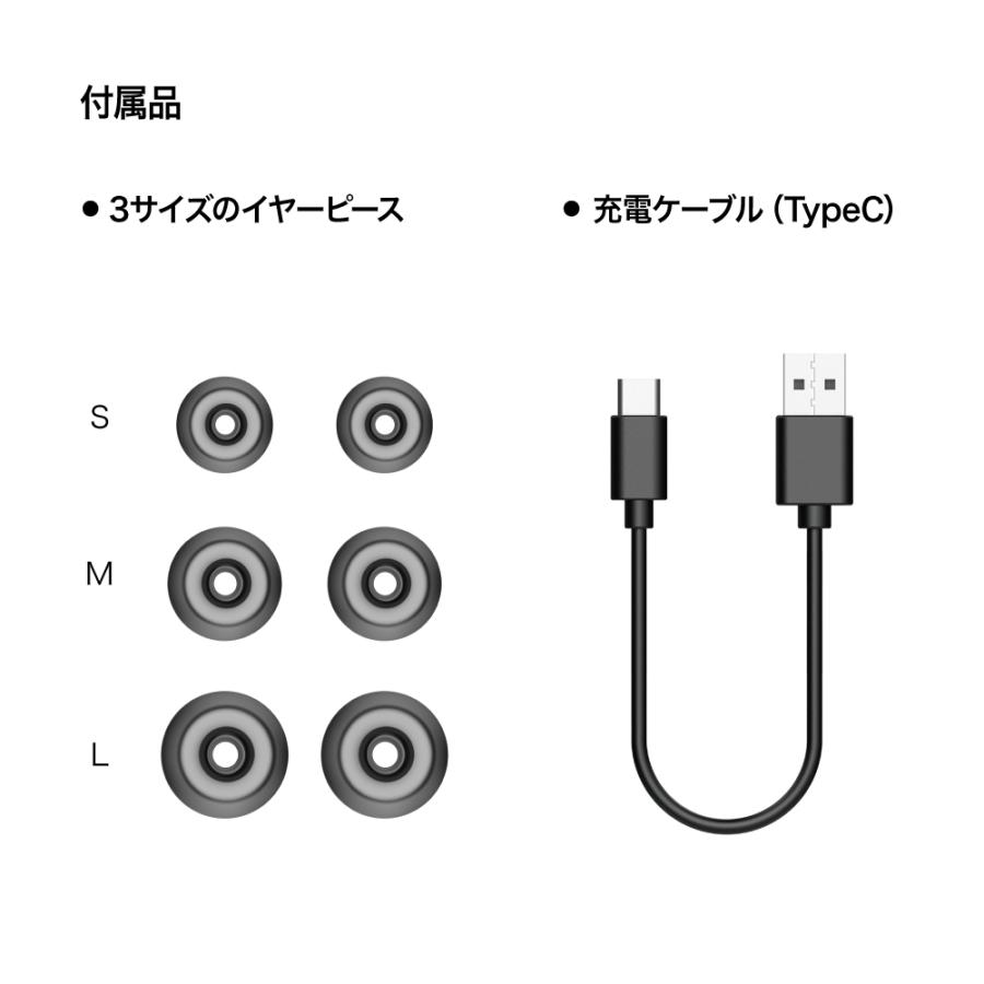 【AVIOT(アビオット)公式 メーカー保証】TE-BD11tR ワイヤレスイヤホン Bluetooth ハイブリッドANC デュアルドライバー イヤホン単体18時間再生 外音取り込み｜mobileselect｜17