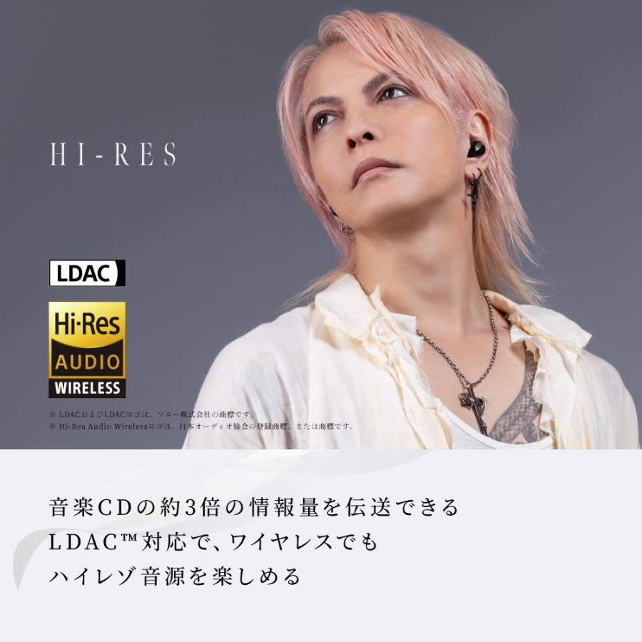 AVIOT TE-J2 HYDE氏CM出演モデル ワイヤレスイヤホン ノイズキャンセリング 最大52時間再生 LDAC ハイレゾ 対応 ピエゾドライバー コンパクト オシャレ 革ケース | AVIOT | 07