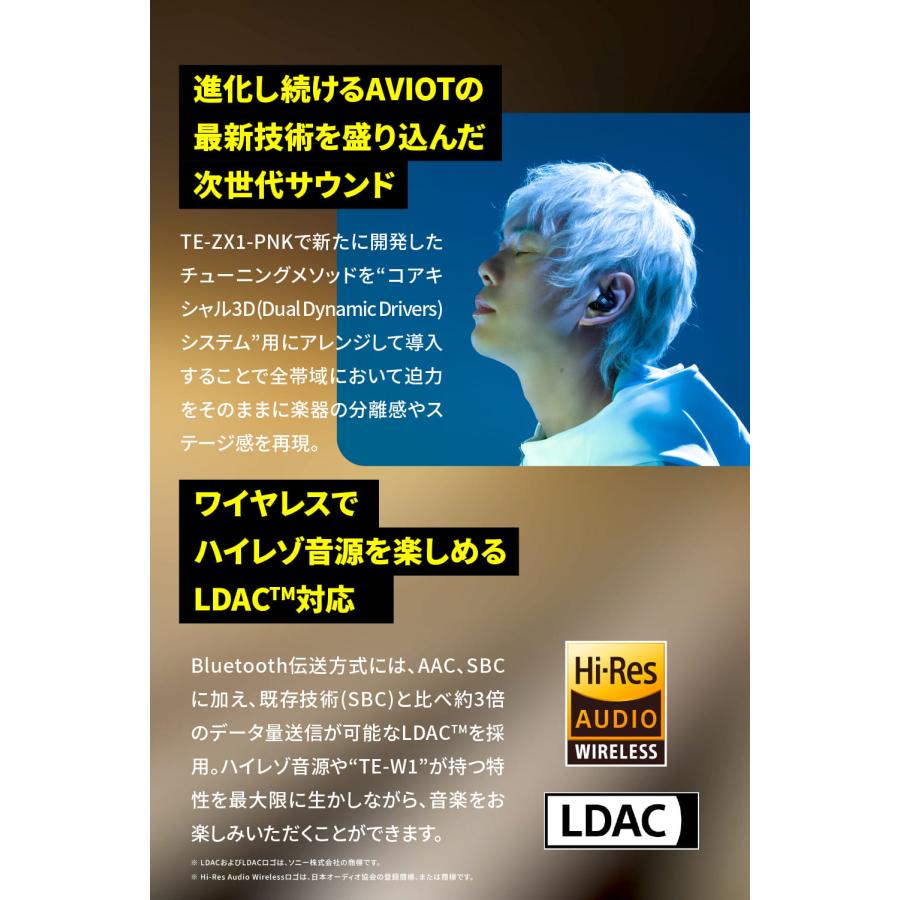 AVIOT TE-W1-PNK ピヤホン8 アダプティブハイブリッドノイズ AVIOT TE-W1-PNK ピヤホン8 アダプティブハイブリッドノイズ