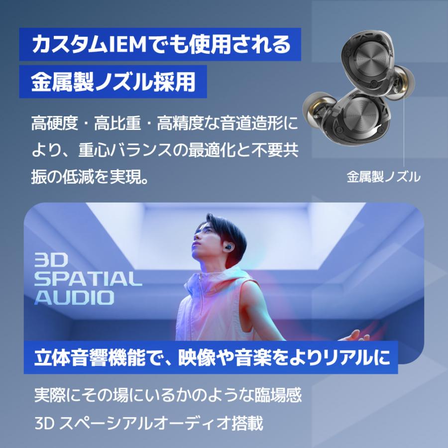 AVIOT AVIOT TE-W2 ワイヤレスイヤホン アダプティブハイブリッド