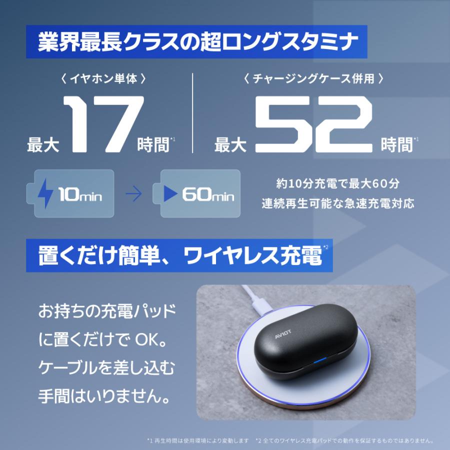 AVIOT AVIOT TE-W2 ワイヤレスイヤホン アダプティブハイブリッド