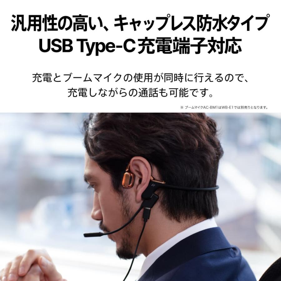 AVIOT WB-E1M 指向性ECMブームマイク付き 骨伝導 イヤホン AVIOT WB-E1M 指向性ECMブームマイク付き 骨伝導 イヤホン