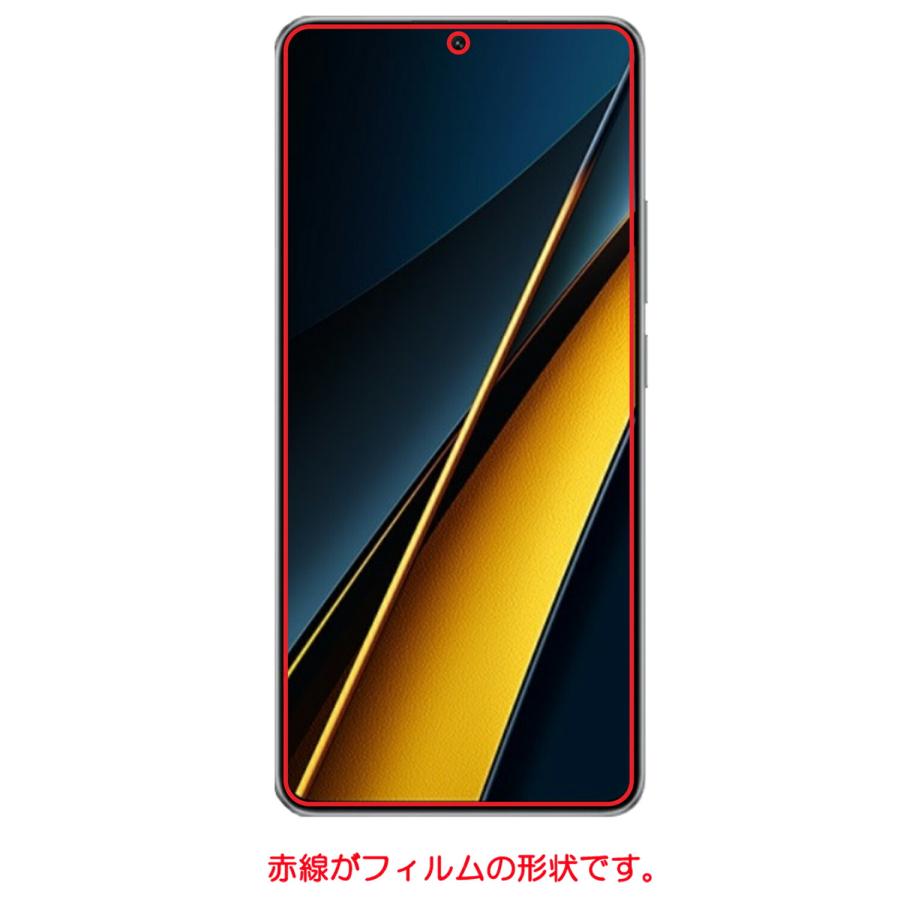 2枚セット Xiaomi POCO X6 Pro 用 高硬度9Hアンチグレアタイプ 液晶保護フィルム ポスト投函は送料無料｜mobilewin｜02