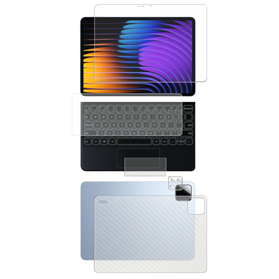 4点セット(画面+背面+タッチパッド+キーボードカバー) Xiaomi Pad 7