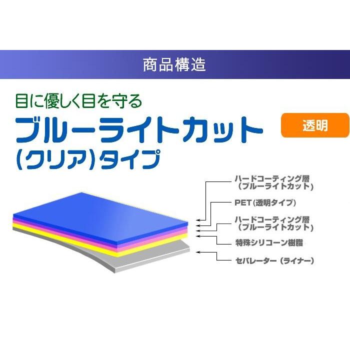 FUJIFILM X-T3 用 ブルーライトカットクリアタイプ液晶保護フィルム ポスト投函は送料無料｜mobilewin｜02