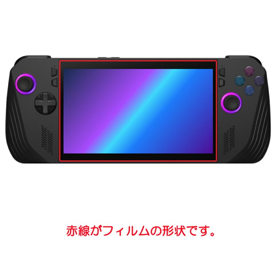 ASUS ROG Ally (2023) RC71L 対応 衝撃吸収光沢フィルム ASUS ROG Ally (2023) RC71L 用 保護フィルム | 低反射タイプ
