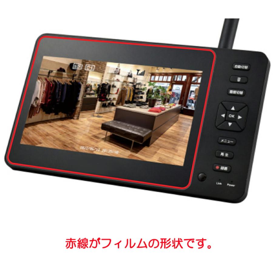 2枚セット ELPA CMS-HM72 (CMSH7210の7インチモニター) 用 マット(反射