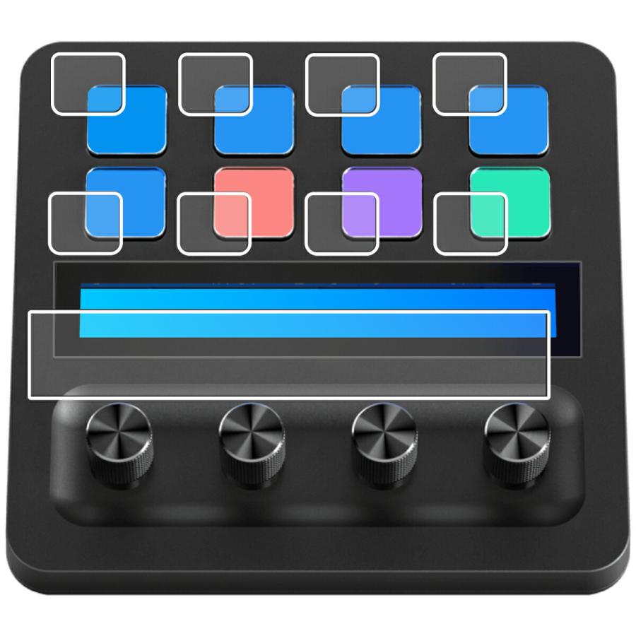 ELGATO Stream Deck + キー 用 マット(反射低減)タイプ 液晶保護