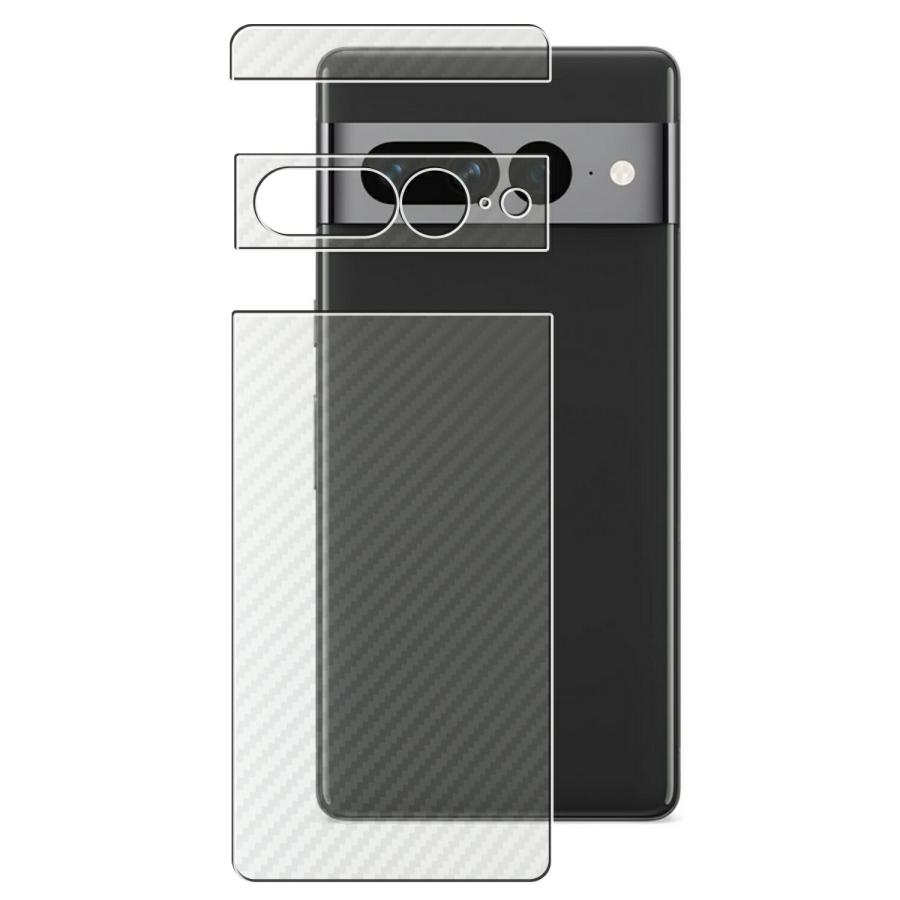 2枚セット Google Pixel 7 Pro 用 カーボン調 背面保護フィルム ポスト