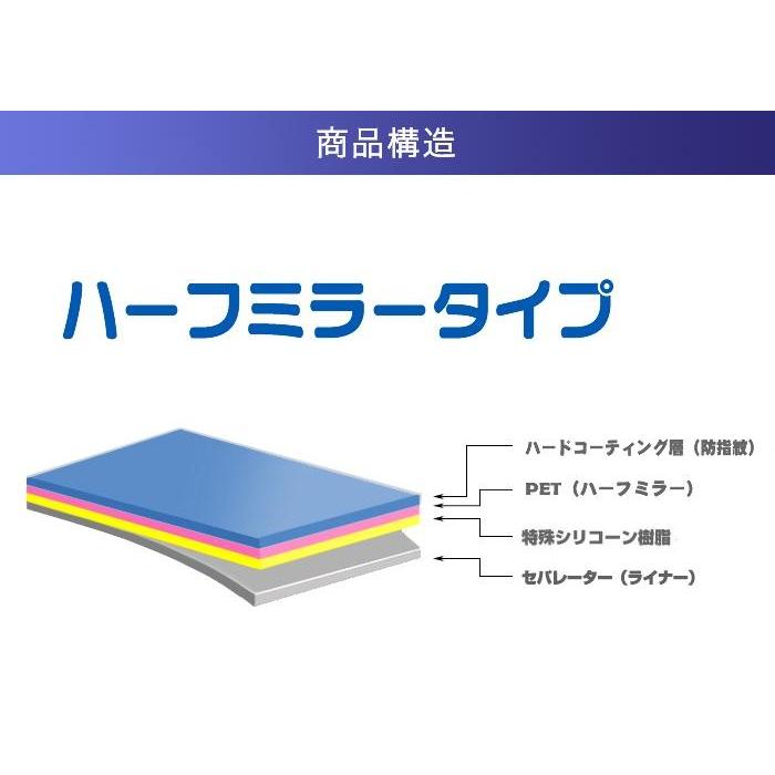 Black Shark 2 SIMフリー 用 ハーフミラー 液晶保護フィルム ポスト投函は送料無料｜mobilewin｜03