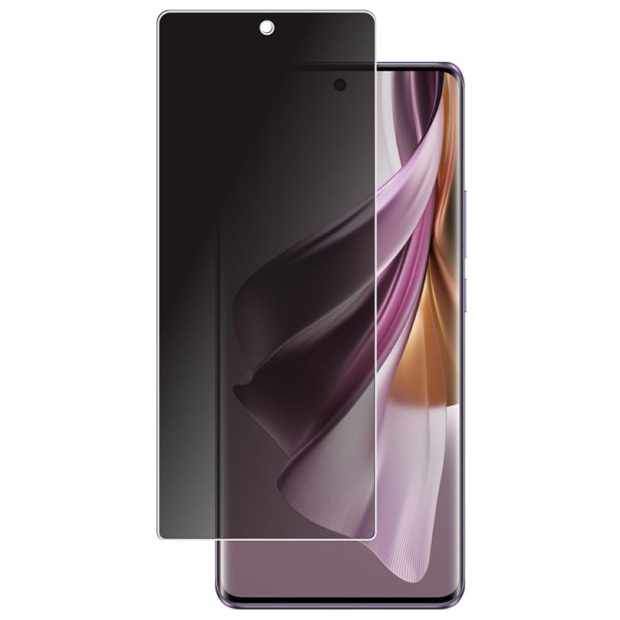 2枚セット OPPO Reno10 Pro 5G 用 のぞき見防止 液晶保護フィルム