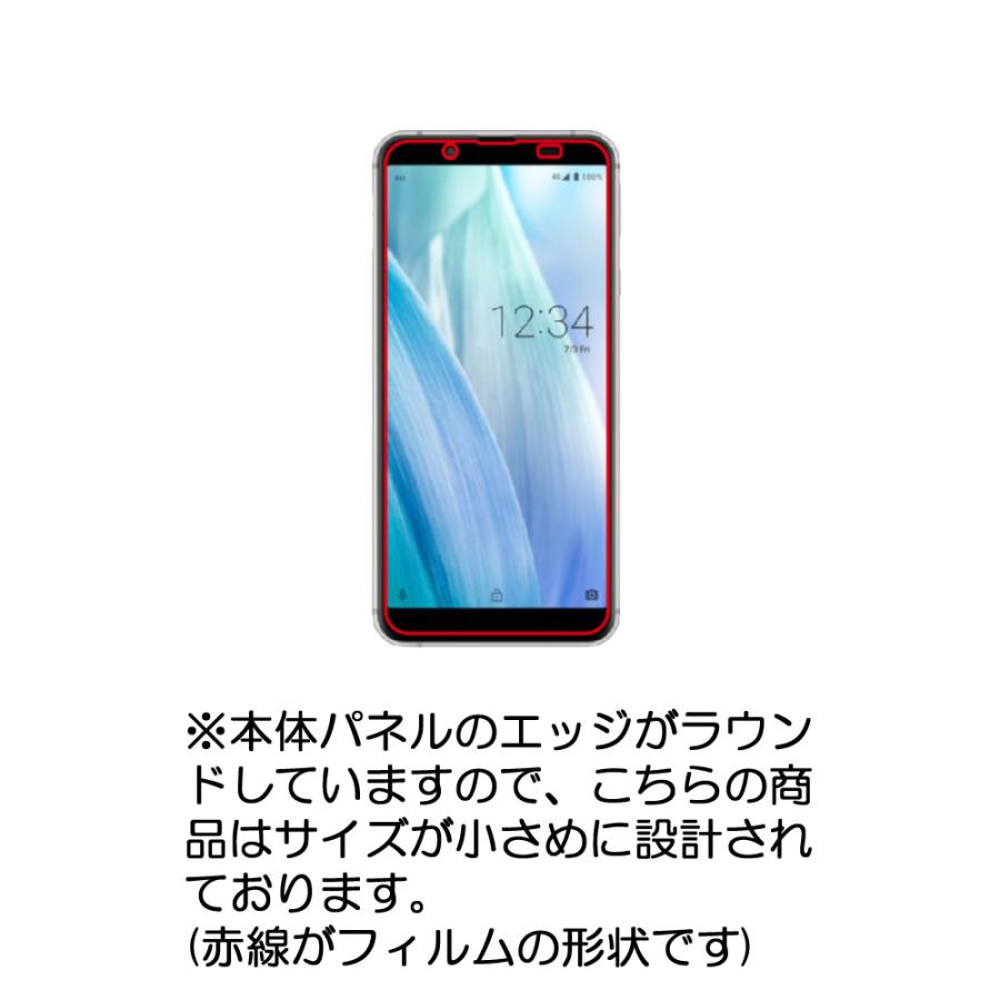 2枚セット SHARP AQUOS sense3 basic 用 防指紋光沢 液晶保護フィルム ポスト投函は送料無料 |  | 01