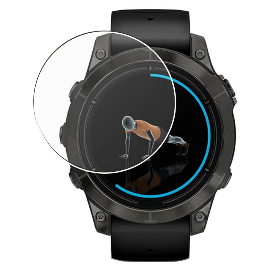 2枚セット Garmin epix Pro Gen2 47mm 用 反射防止 ノンフィラー