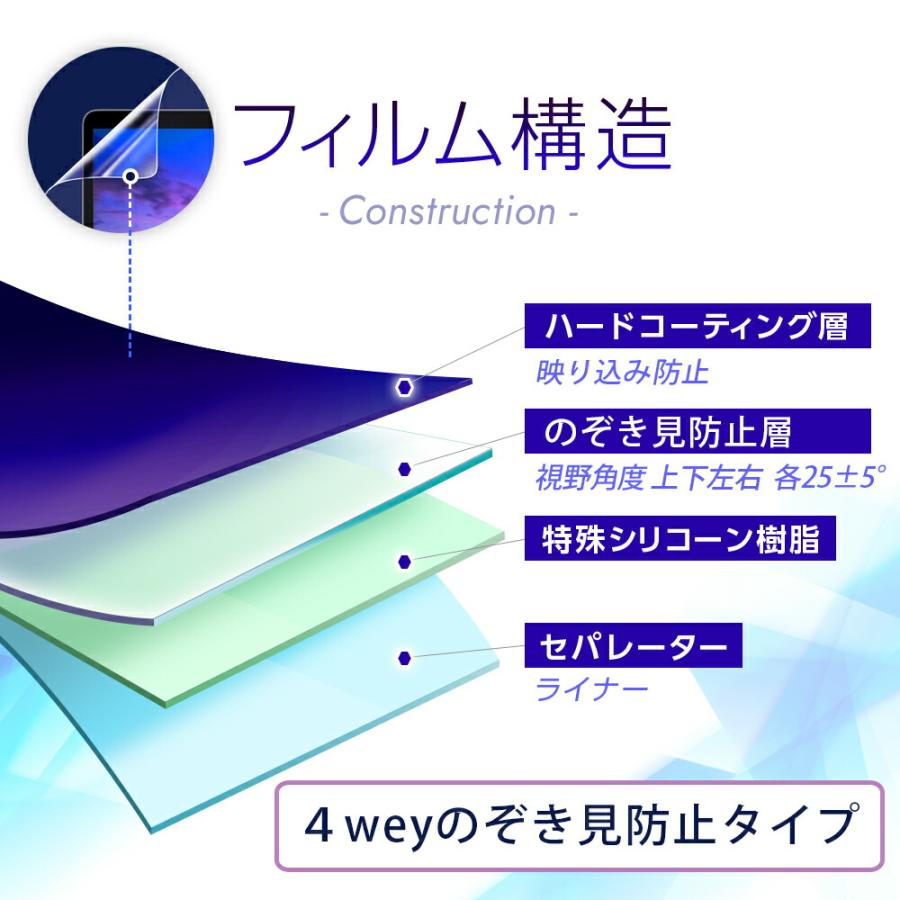 2枚セット docomo dtab d-51C 10.1インチ シャープ 用 10 4wayのぞき見防止 液晶保護フィルム ポスト投函は送料無料｜mobilewin｜04