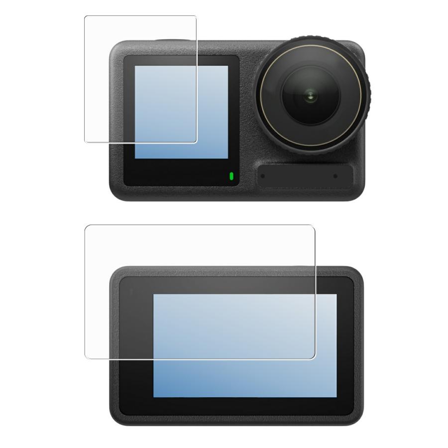 2枚セット DJI Osmo Action 4 用 安心の5大機能 衝撃吸収 ブルーライト 