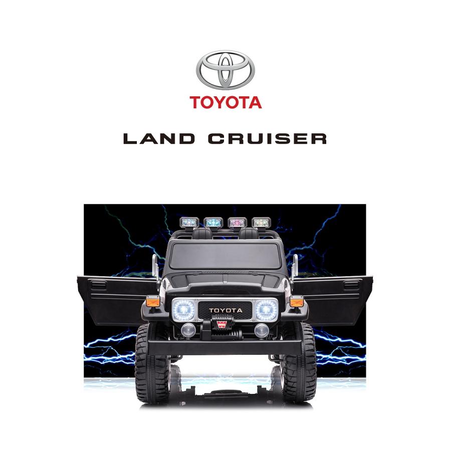 乗用玩具 乗用ラジコン TOYOTA LAND CRUISER FJ40 トヨタ ランドクルーザー 2人乗り 2WD 12V7Ah 後輪サス 電動ラジコンカー電動乗用玩具 乗用ラジコンカー