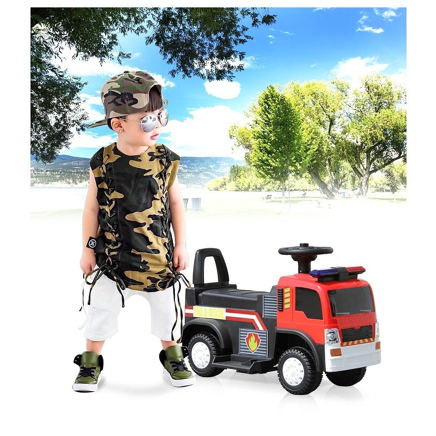 1494円 新品即決 乗用玩具 電動乗用玩具 消防車 ファイアートラック Fire Truck 働く車 はたらくくるま 簡単操作可能な電動カー 子供が乗れる 送料無料
