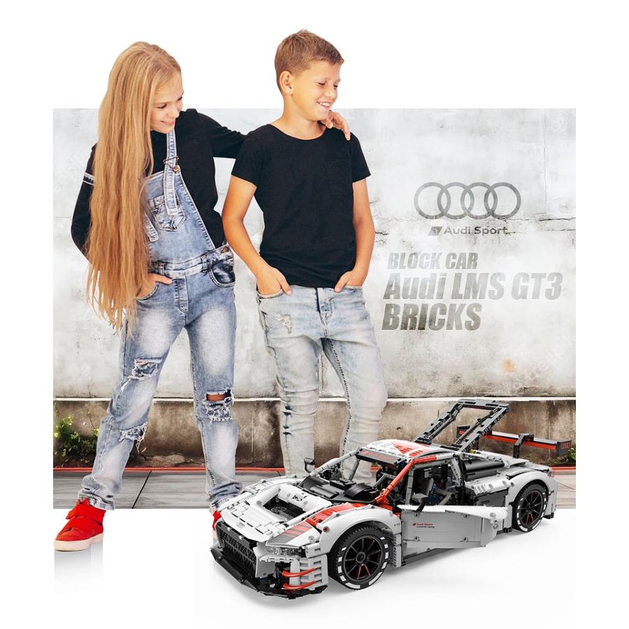 ブロック スポーツカー Audi LMS GT3 Bricks アウディ ブロックカー
