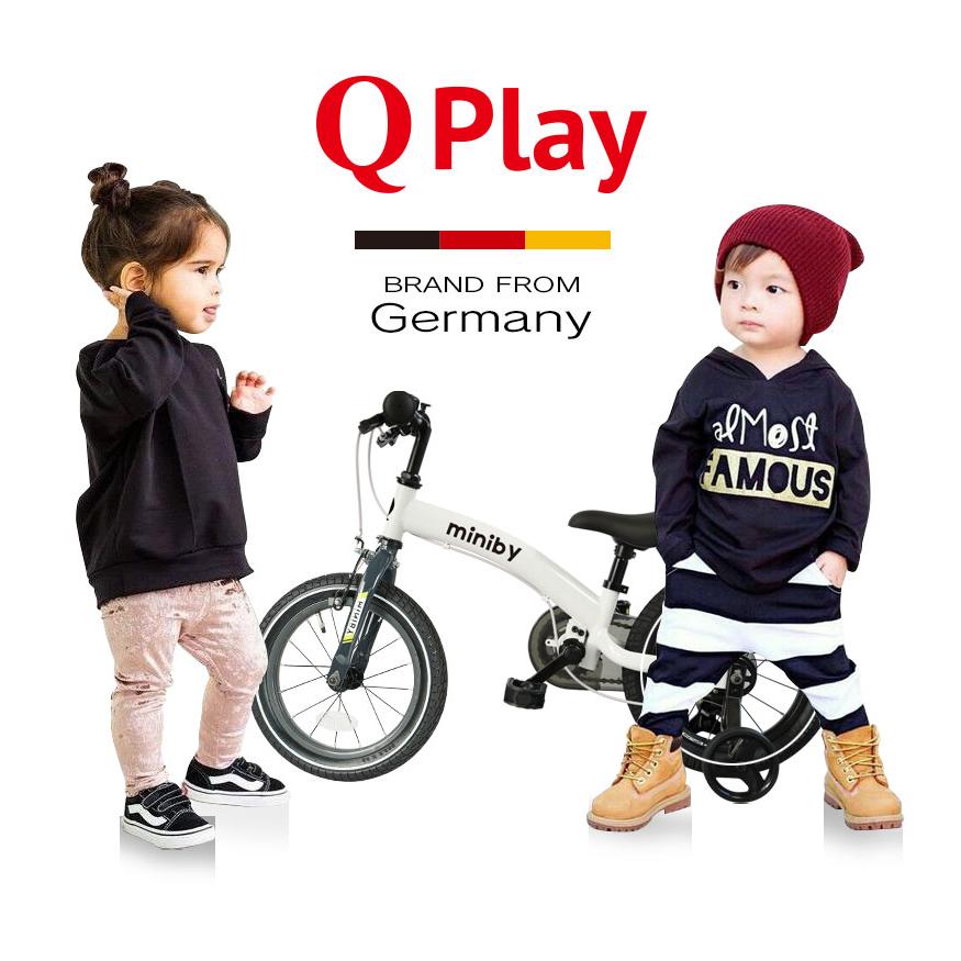 子供用自転車 14インチ Q play Miniby14 3in1 キックバイク 補助輪付き 自転車 軽量 キッズバイク 保育園 幼稚園 幼児 男の子にも女の子にも｜mobimax｜21