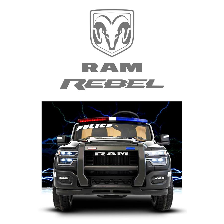乗用玩具 乗用ラジコン はたらく車 RAM REBEL 1500 ラム レベル ポリス