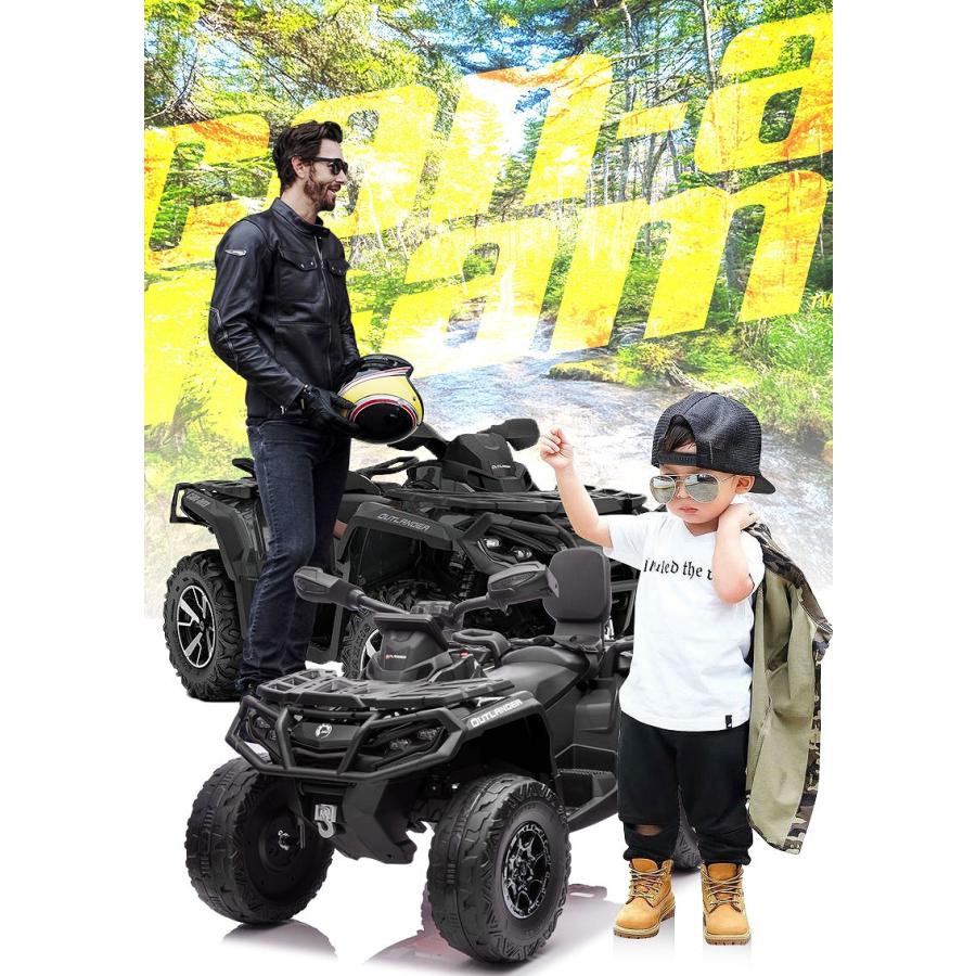 2人乗り 乗用玩具 電動乗用玩具 バギー ATV カンナム BRP Can-Am アウトランダー OUTLANDER 簡単操作可能な電動カー 電動乗用玩具 子供が乗れる |  | 02