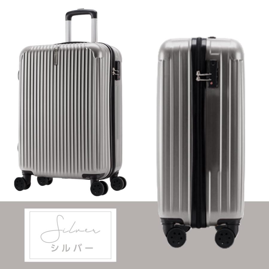 大特価❣️美品❣️キャリーバッグ軽量S サイズ(Small, Silver) スーツケース キャリーケース Sサイズ キャリーバッグ 4カラー選ぶ 1-3