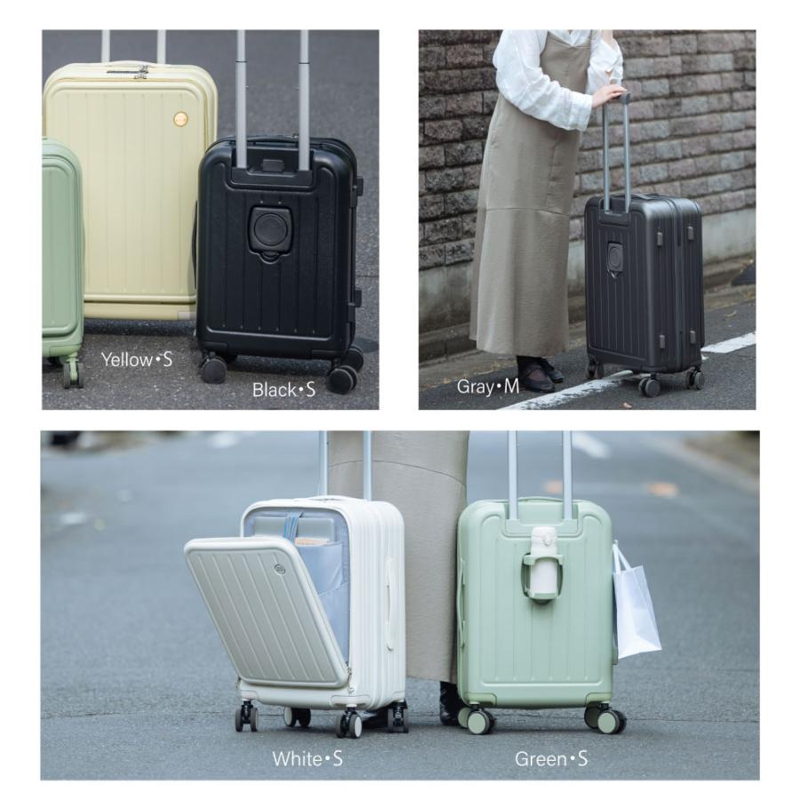 【最終値下げ】スーツケース Sサイズ SC-172-20WH ホワイト 前開き スーツケース キャリーケース Sサイズ フロントオープン