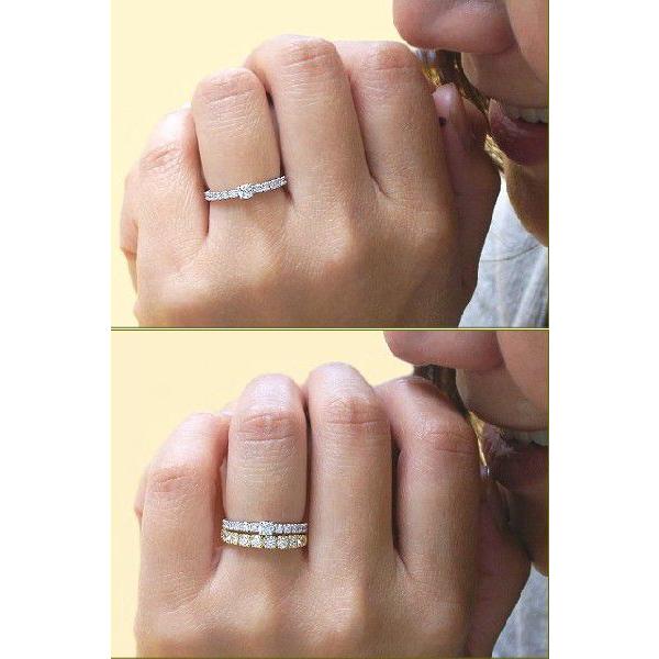 ダイヤモンド リング VSクラス H-G Pt900 ダイヤモンド一粒 エタニティリング 0.4ctアップ ダイヤ ダイアモンド 指輪 Diamond Ring ラッピング無料 送料無料の画像