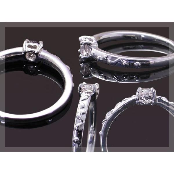 リング 指輪 K18 モルガナイト アンティークデザインリング 4mm ラッピング無料 送料無料の画像