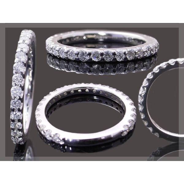 ダイヤモンド リング エタニティリング SIクラス H-Gカラー Pt900 ダイヤモンドエタニティリング 0.50ct 鑑別書付 ラッピング無料 送料無料の画像