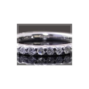 ダイヤモンド リング エタニティリング SIクラス H-Gカラー Pt900 ダイヤモンドエタニティリング 0.50ct 鑑別書付 ラッピング無料 送料無料の画像