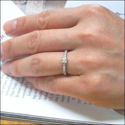 ダイヤモンド リング エタニティリング VS2 Fカラー 0.2ct 