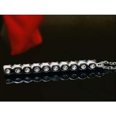ダイヤモンド ネックレス ペンダントネックレス 0.3ct VSクラス G-Dカラー H&C プラチナ Pt900 10石 チェーンPt850 H&C スイートテン プラチナ900の画像