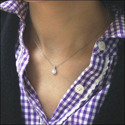 ペンダントネックレス ネックレス ダイヤモンド ダイヤモンドネックレス 0.32ct SIクラス G-Hカラー K18 3種 カットボール フリーチェーン 45cm Dia 送料無料の画像